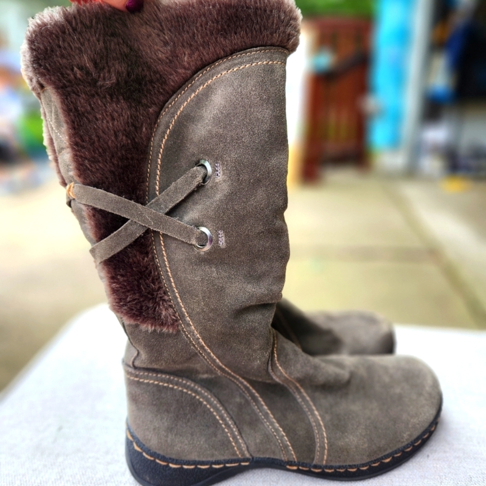 Baretraps Eventure Boots Leather Boho Faux Fur